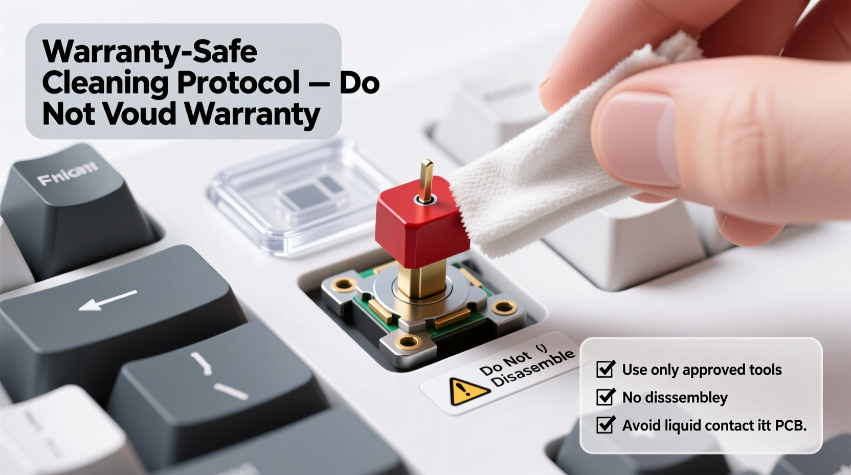 how to clean mechanical keyboard switches without voiding warranty