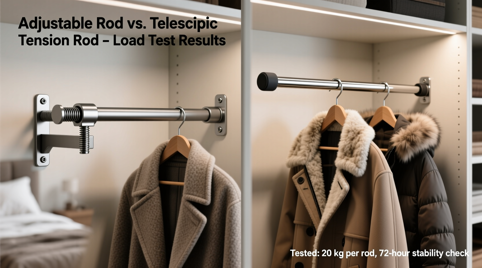 Adjustable vs Telescopic Rod: Which Holds Heavy Coats?