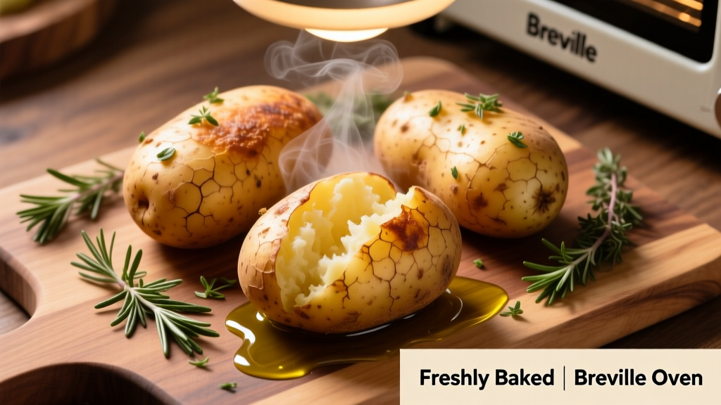 Crispy-Skin Baked Potatoes in Breville Oven