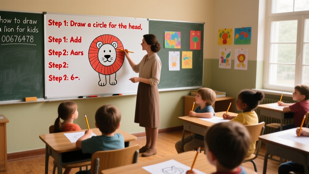 How To Draw A Lion For Kids: Step-by-Step Art Lessons Backed by Early Childhood Development Research