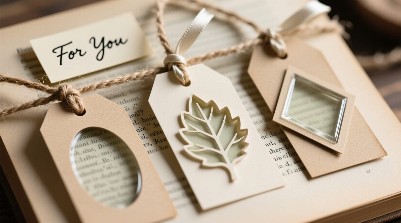 how to make custom gift tags from recycled book pages without ink bleeding