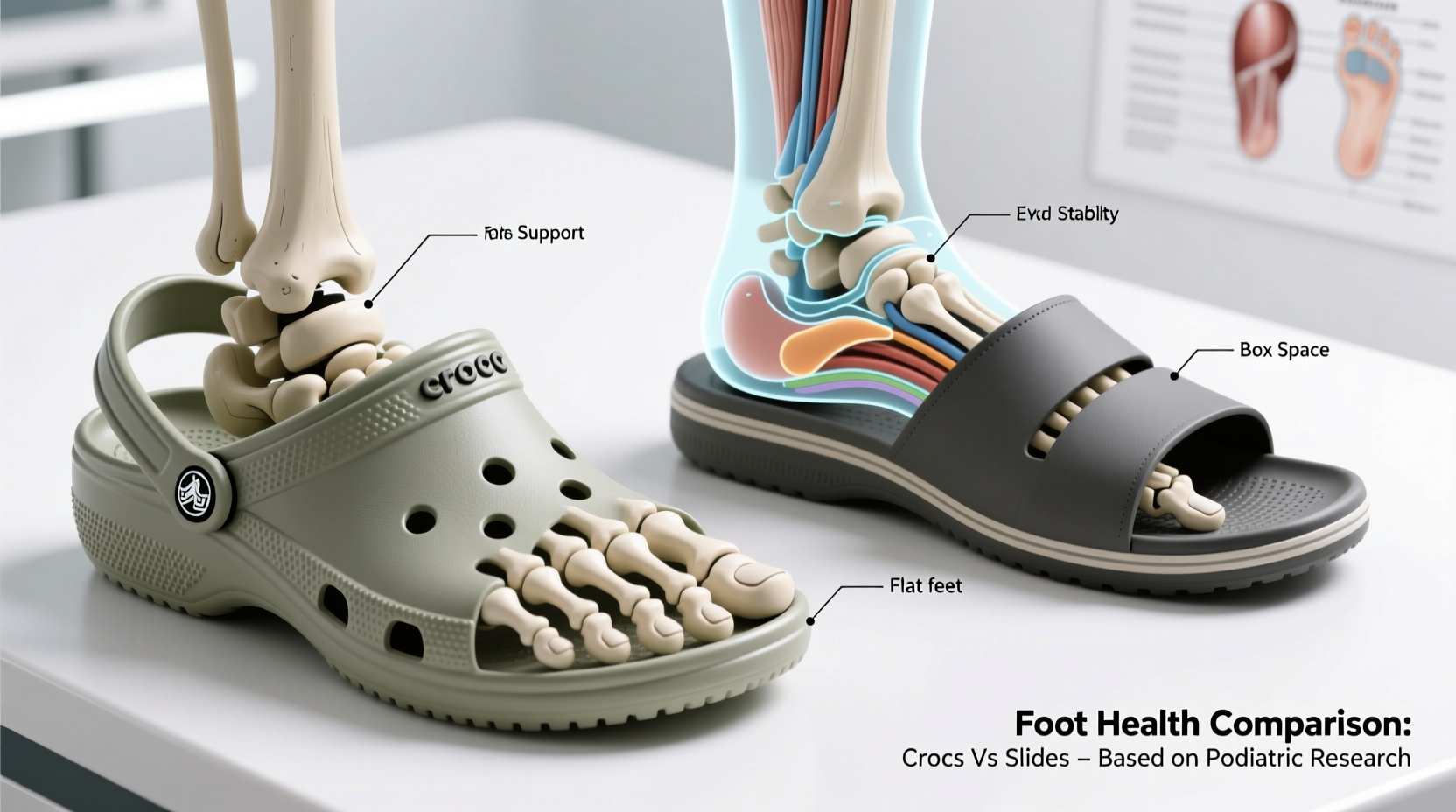 crocs vs slides which shoe is actually better for foot health