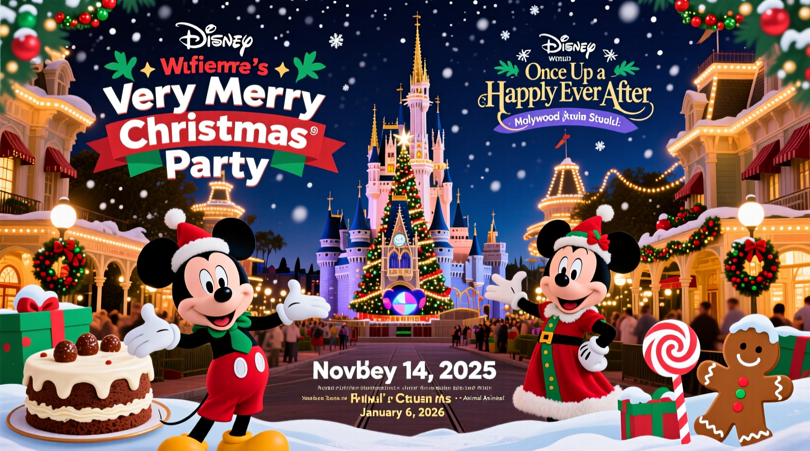 when does christmas at disney start