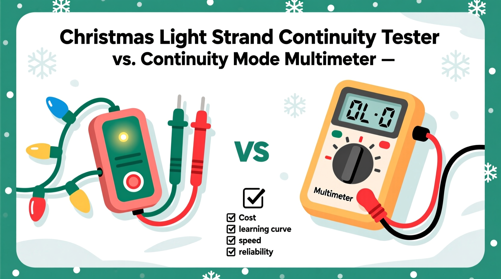 christmas light strand continuity tester vs continuity mode multimeter which beginners prefer