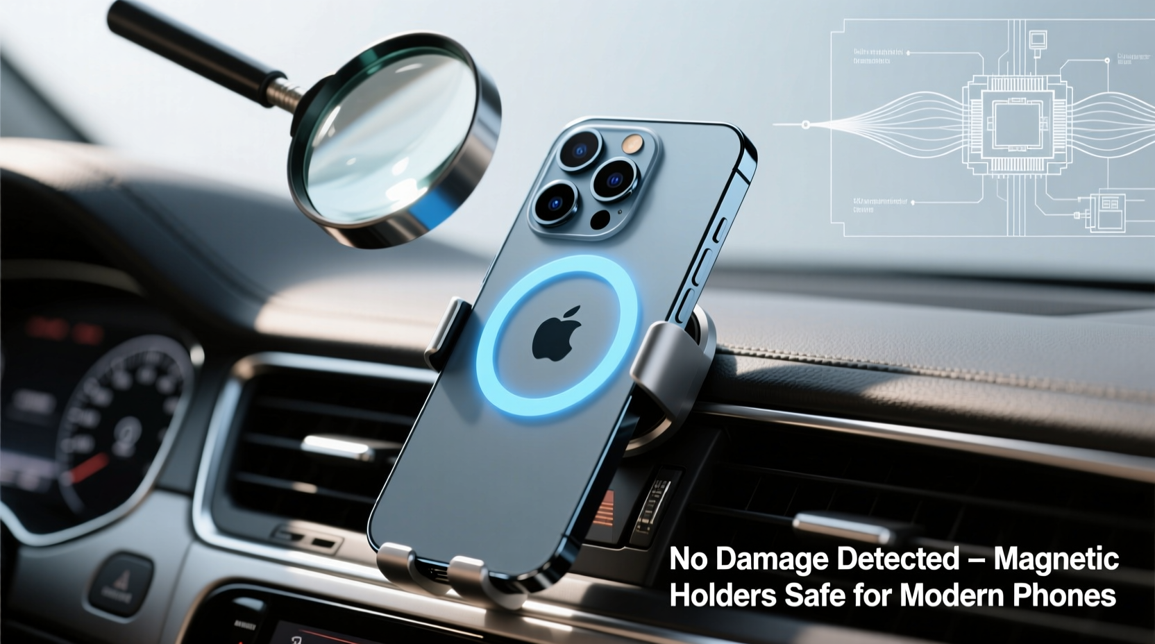 do magnetic phone holders damage your smartphone camera or sensors
