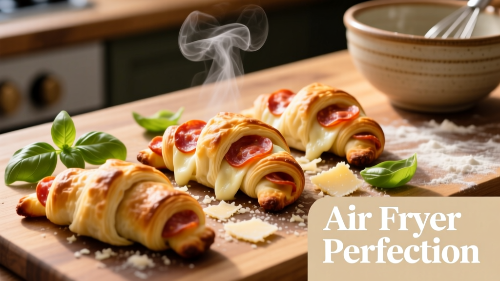Pizza Crescent Rolls in Air Fryer (Crispy & Easy!)
