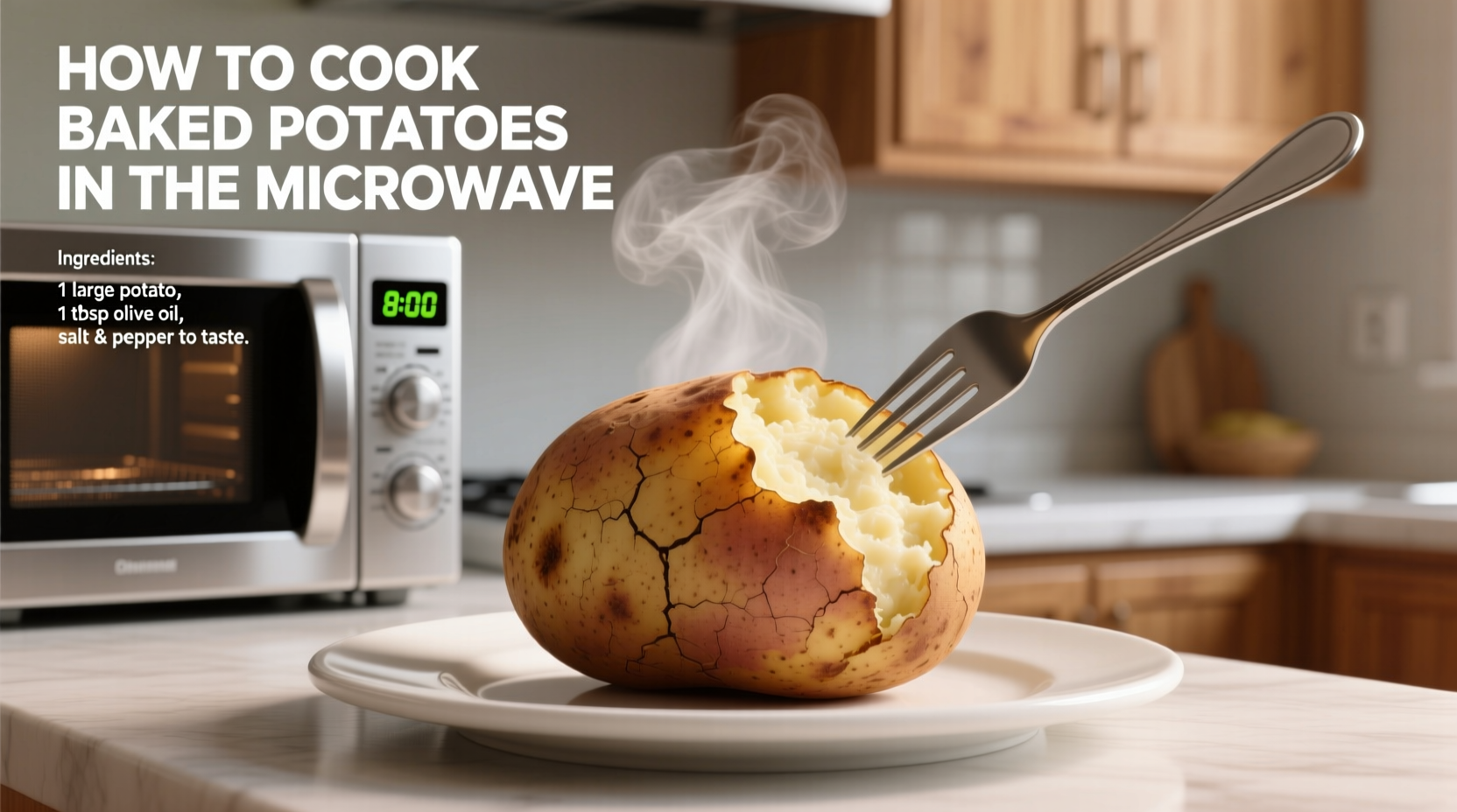 how to cook baked potatoes in the microwave