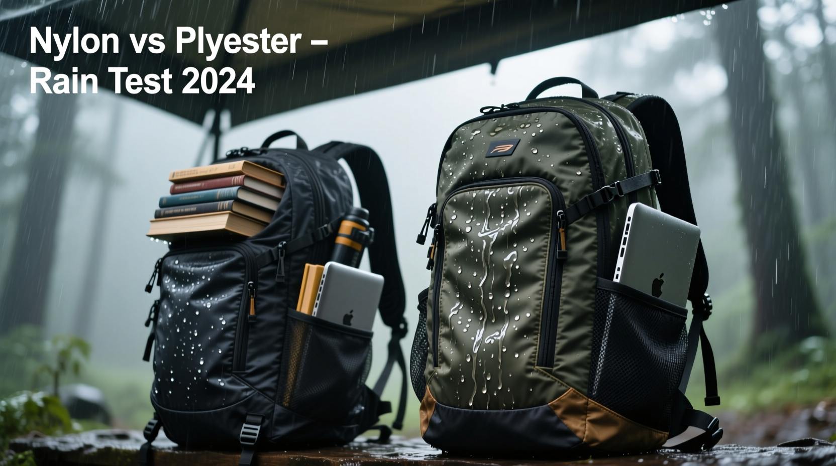 nylon vs polyester backpack which holds up better in heavy rain