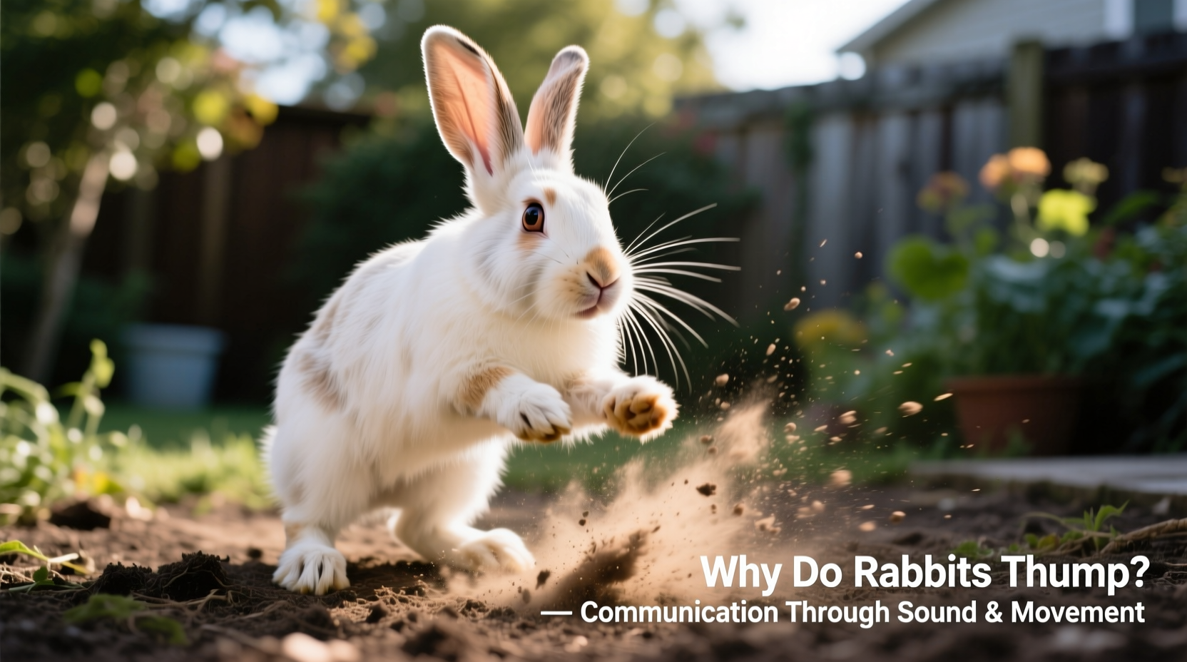 why does my rabbit thump its foot and what it communicates