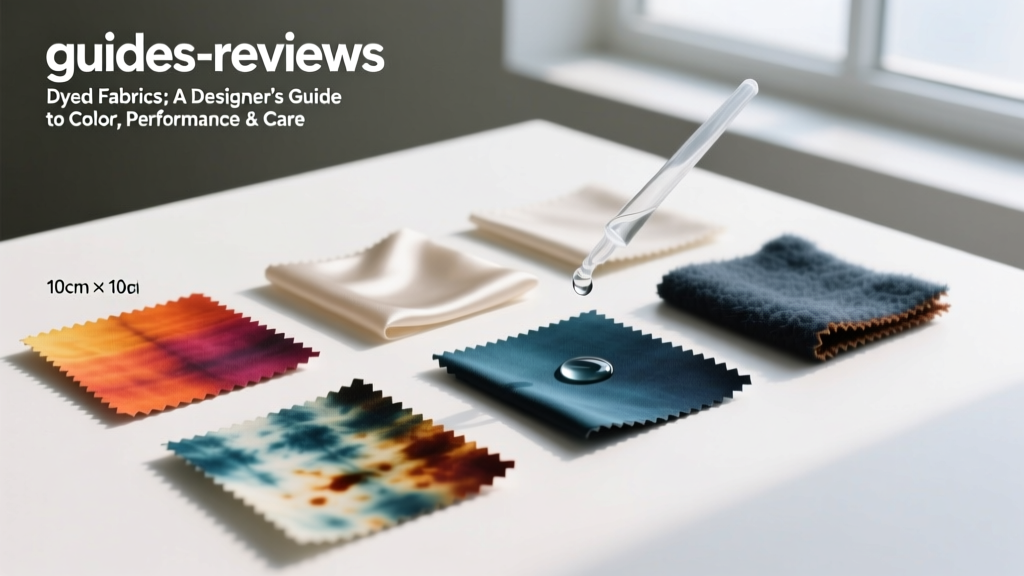 Dyed Fabrics: A Designer’s Guide to Color, Performance & Care
