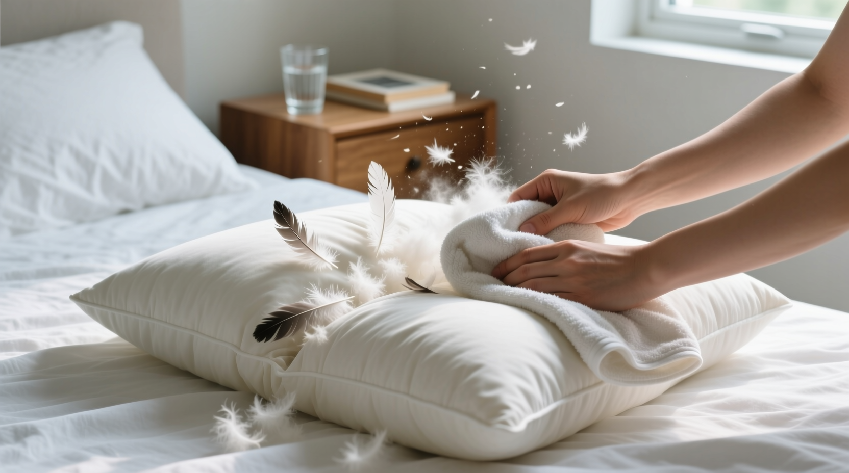 how to restore down pillow fluffiness without dryer balls