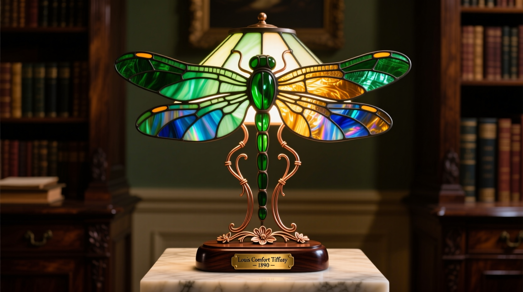 louis comfort tiffany dragonfly