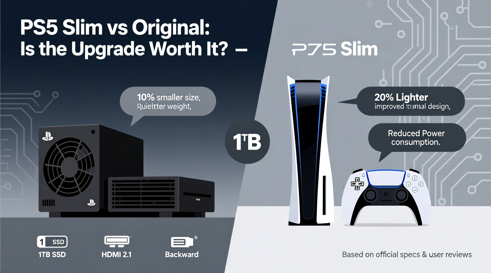 is the ps5 slim upgrade worth it over the original model differences that matter