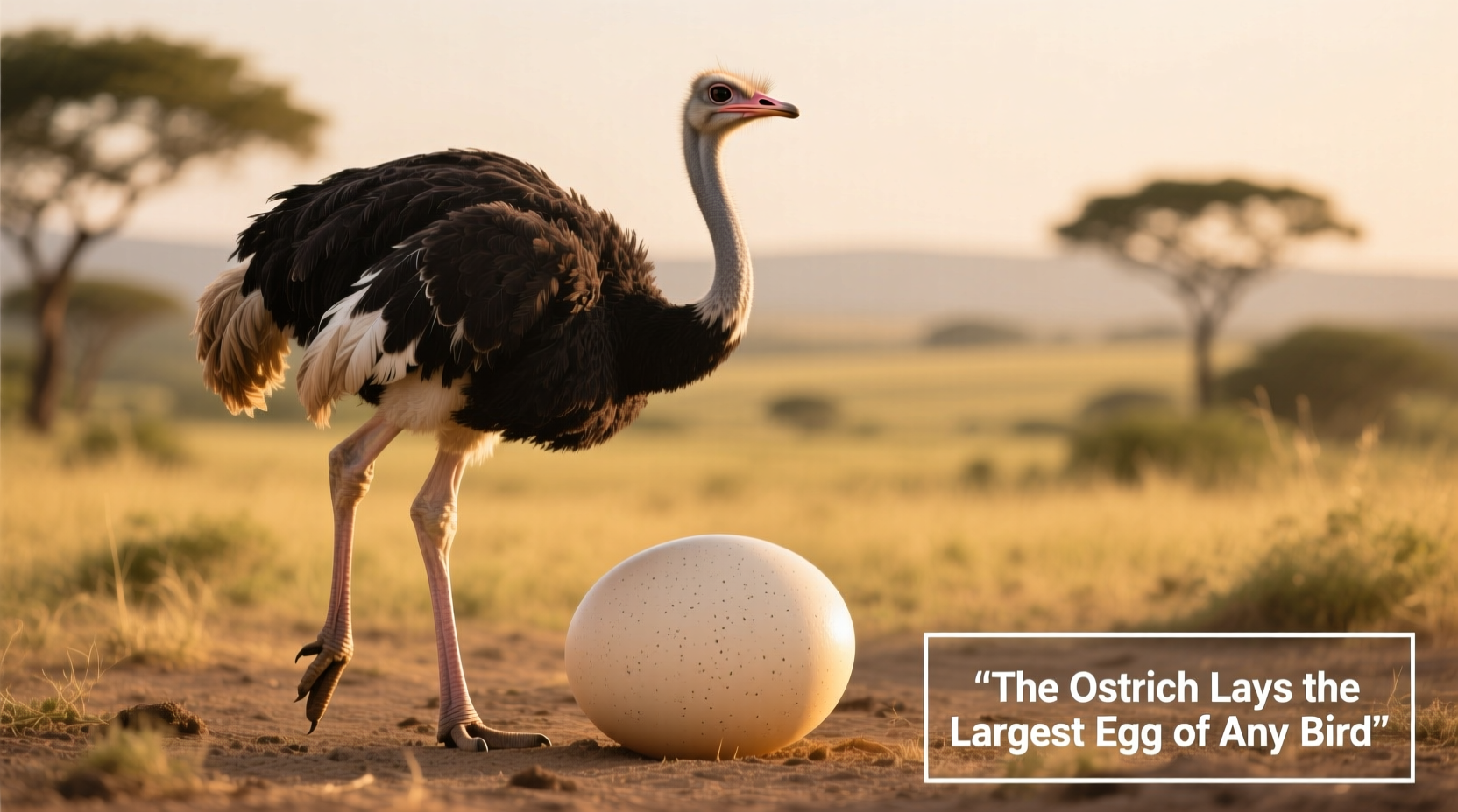 what bird lays the largest egg