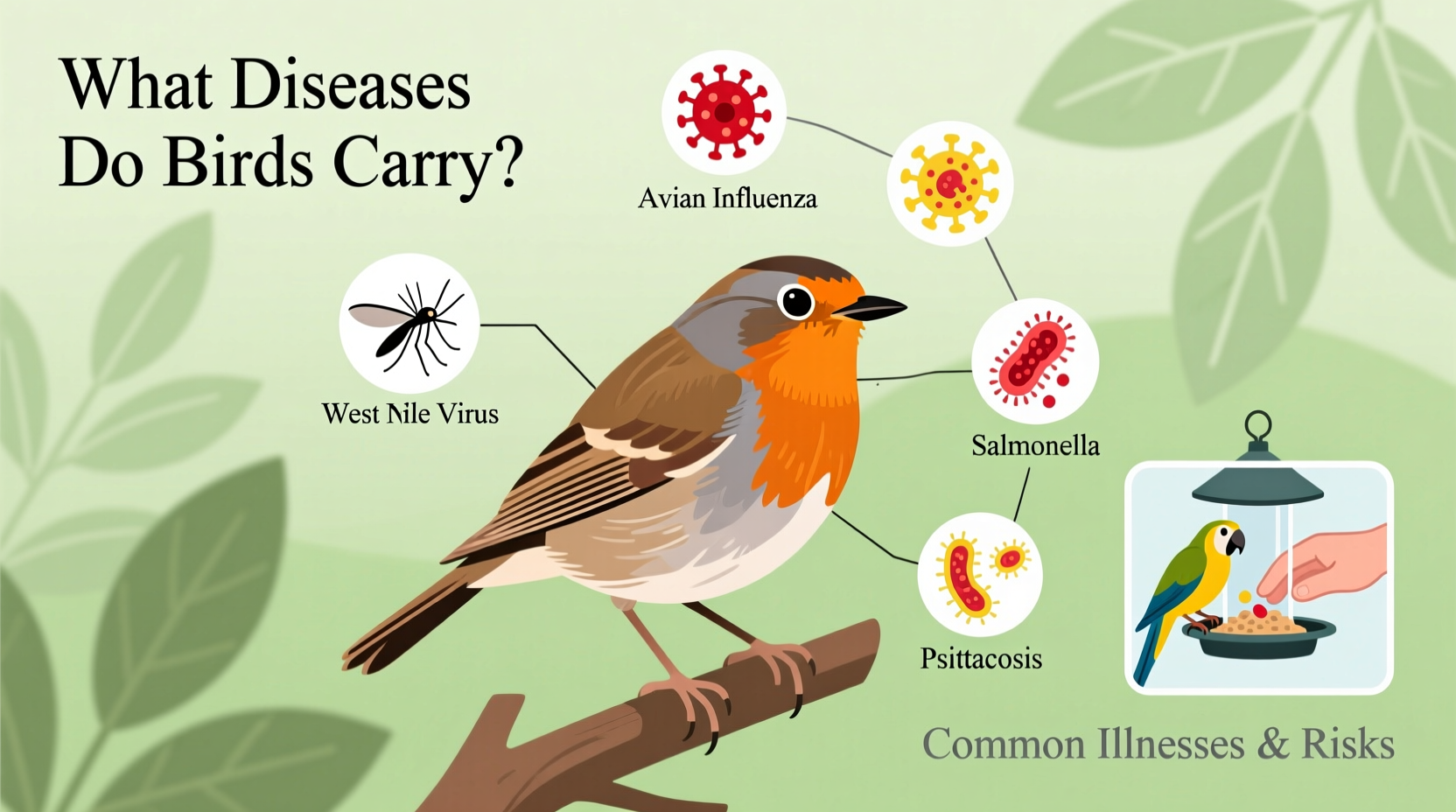 what diseases do birds carry
