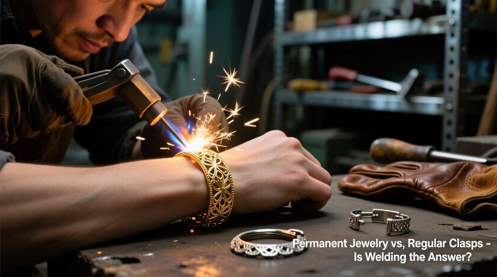 permanent jewelry vs regular clasps is getting a bracelet welded on a bad idea