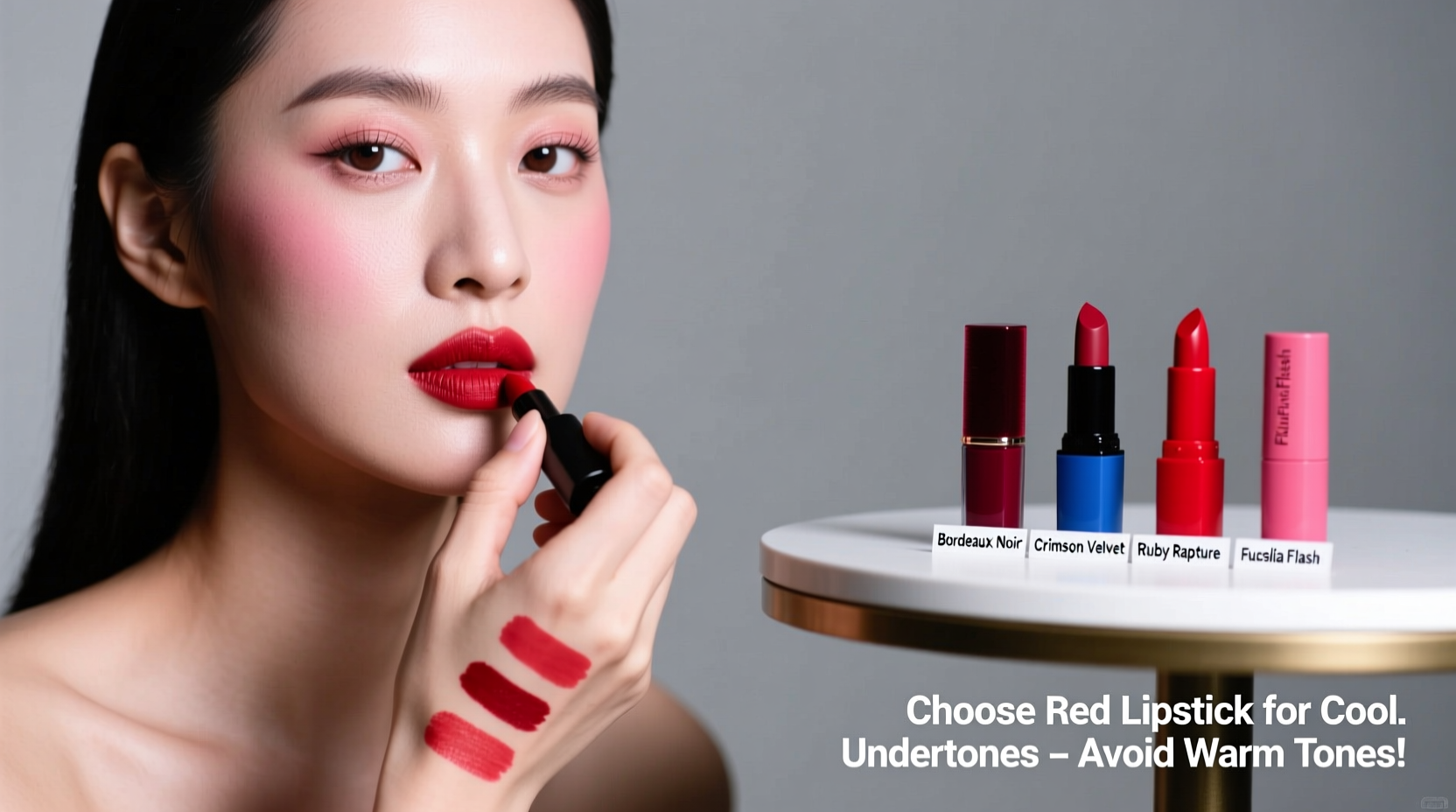 how to choose the right red lipstick for cool undertones without guessing