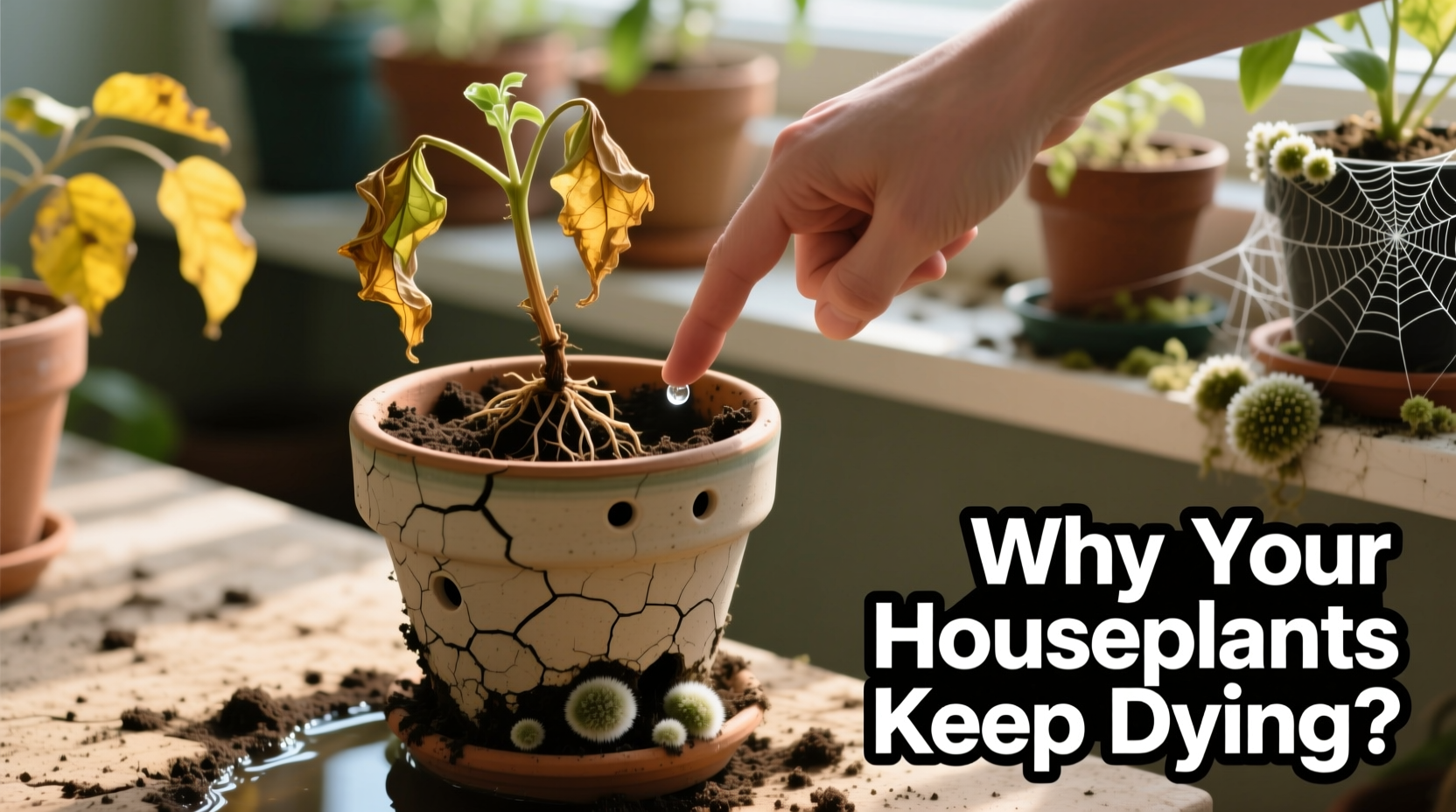 why do my houseplants keep dying despite regular watering common mistakes revealed