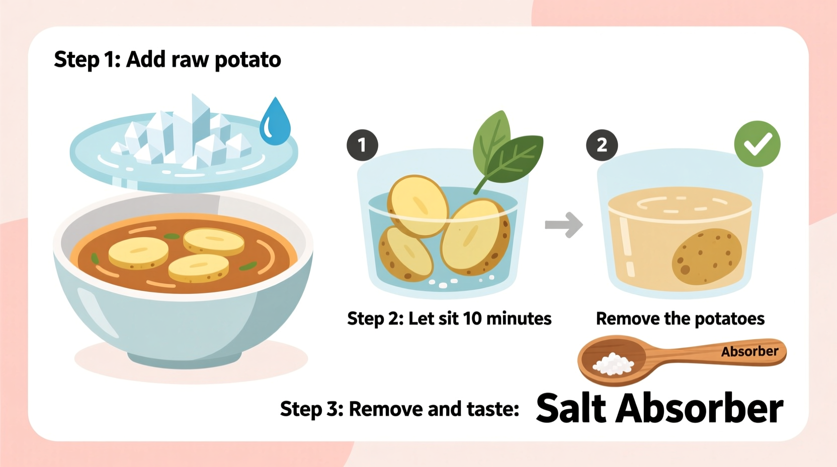 how to remove salt from food