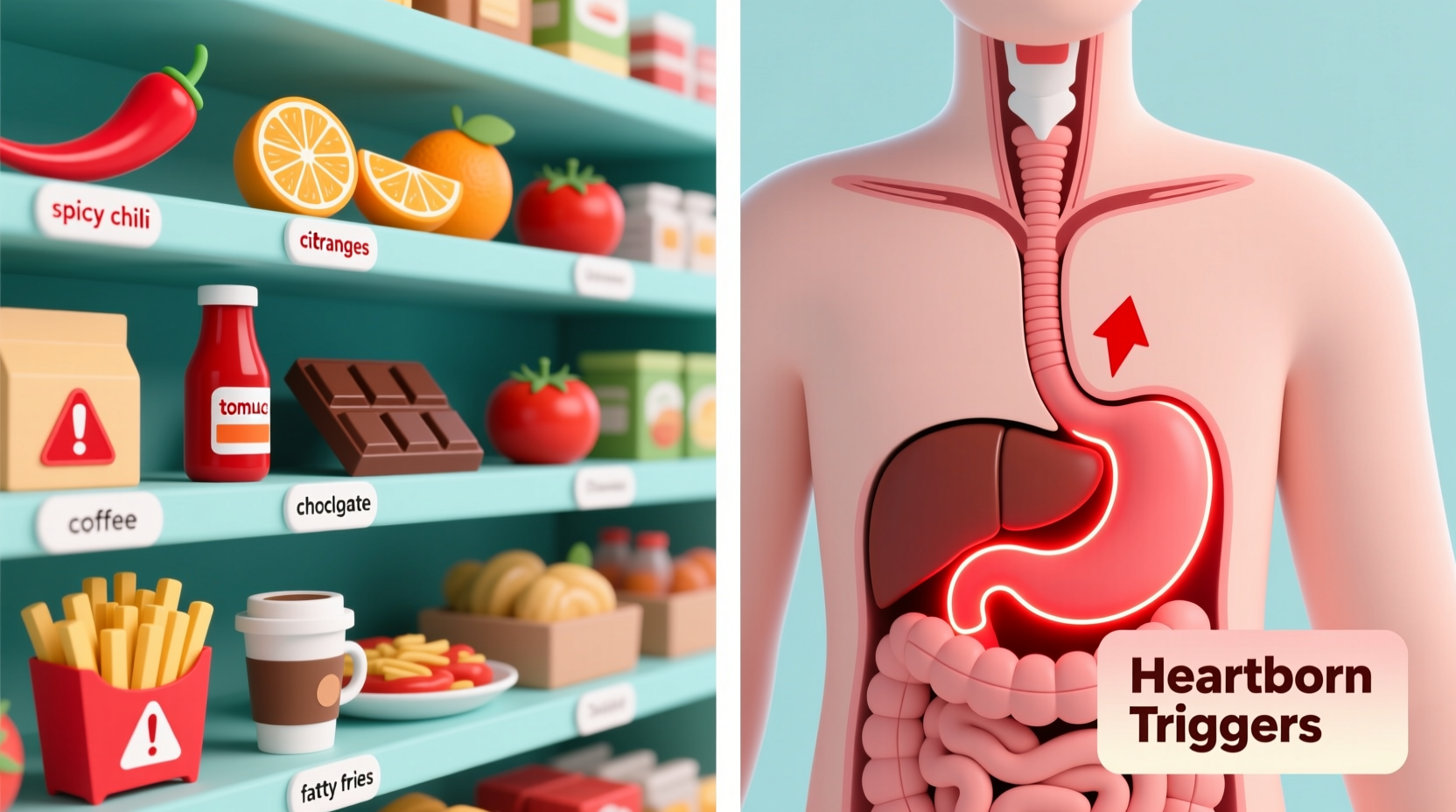what foods cause heartburn