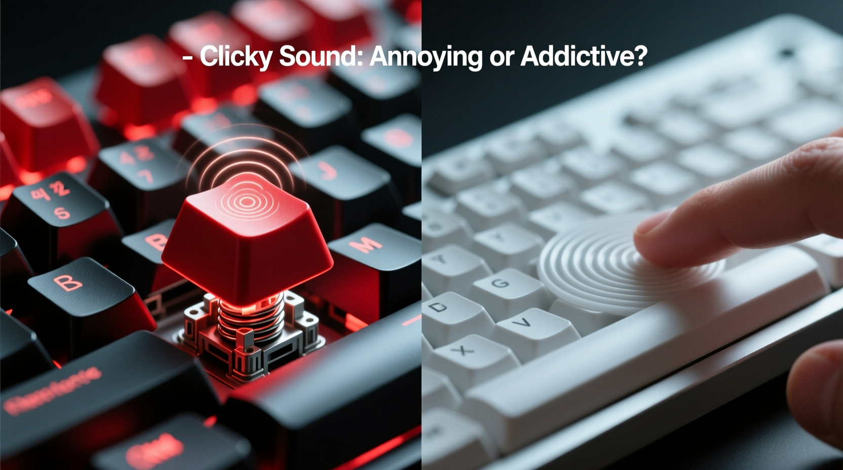 mechanical vs membrane keyboard for typing is the clicky sound actually annoying