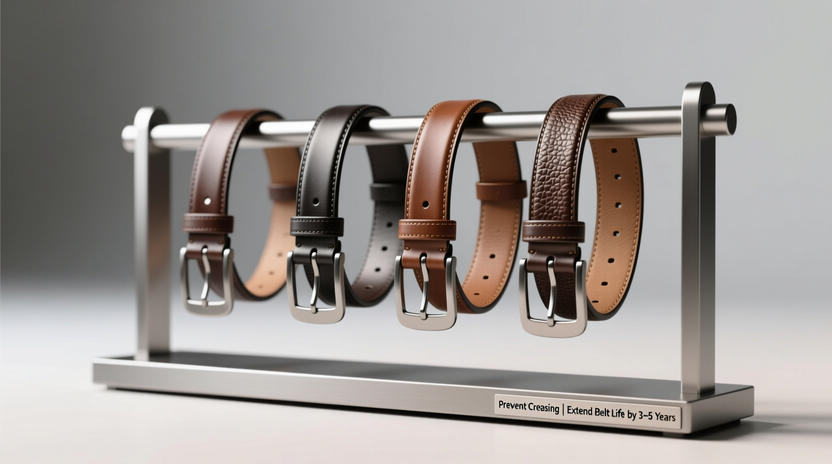 horizontal belt rack vs hanging loop best for reversible leather belts