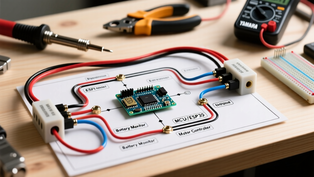 Installation Planning Guide: Wiring Diagram for a Yamaha Golf Cart