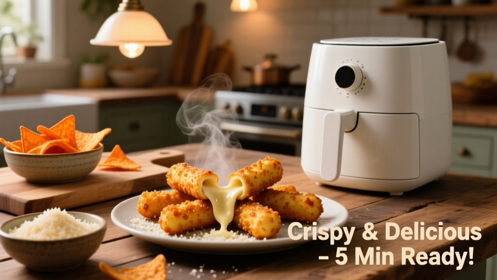 Crispy Dorito Mozzarella Sticks Air Fryer Recipe