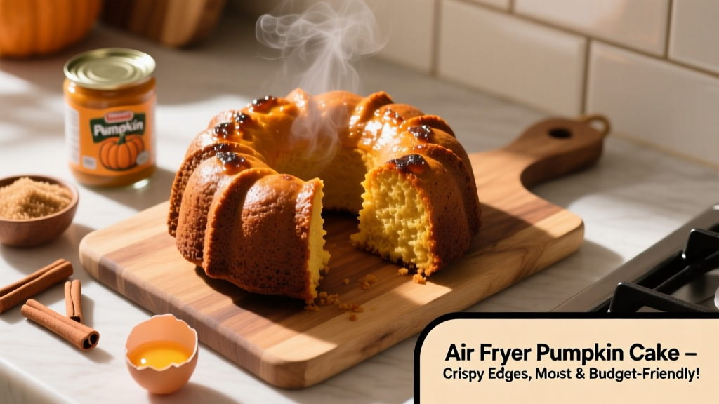 Air Fryer Pumpkin Cake: Crispy Edges, Moist & Cheap