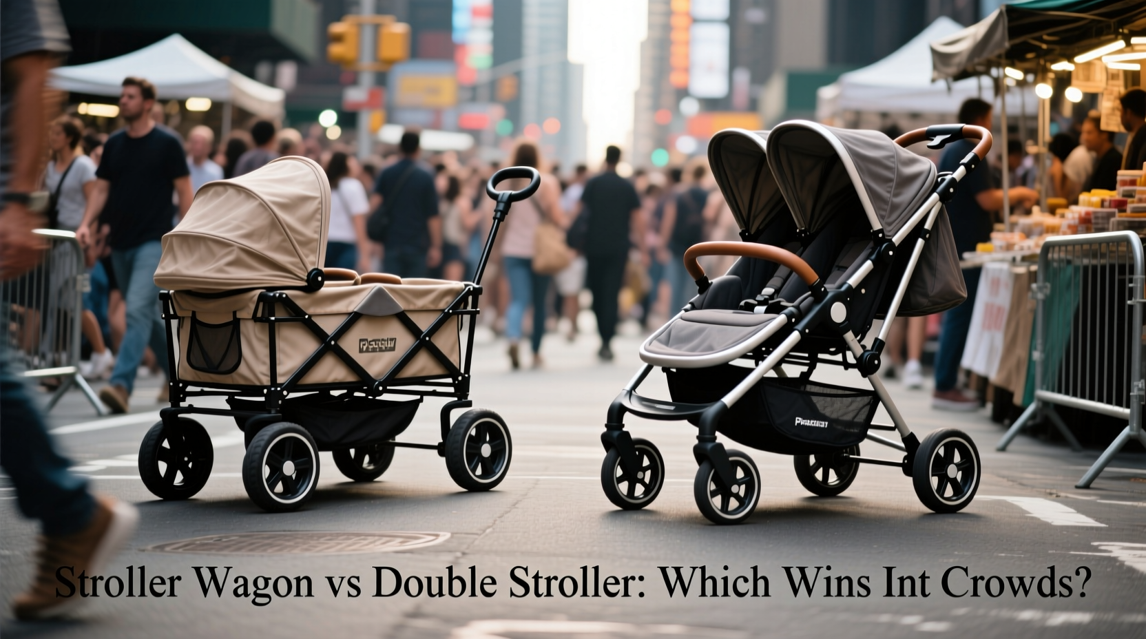 stroller wagon vs double stroller which is actually easier to maneuver in crowds