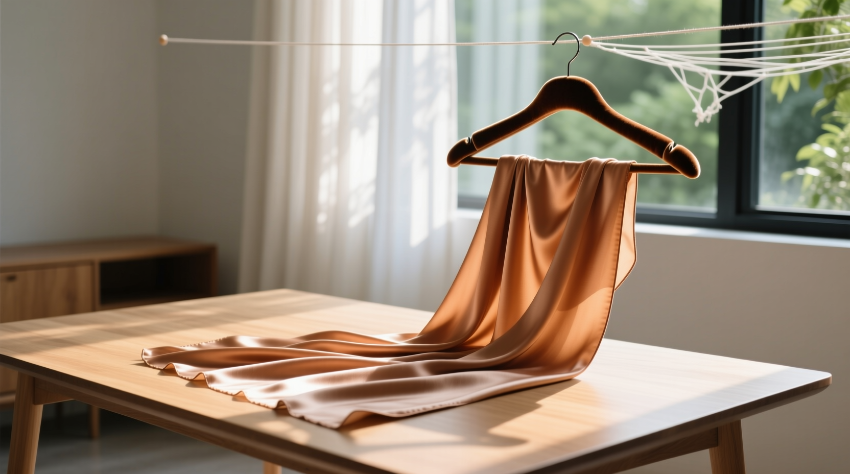 air drying vs tumble drying silk scarves