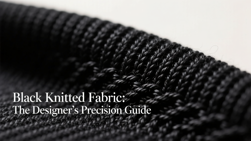 Black Knitted Fabric: The Designer’s Precision Guide
