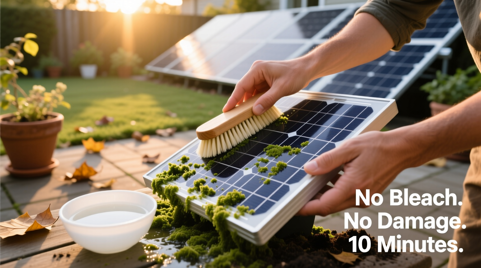 eco friendly algae removal for solar lights