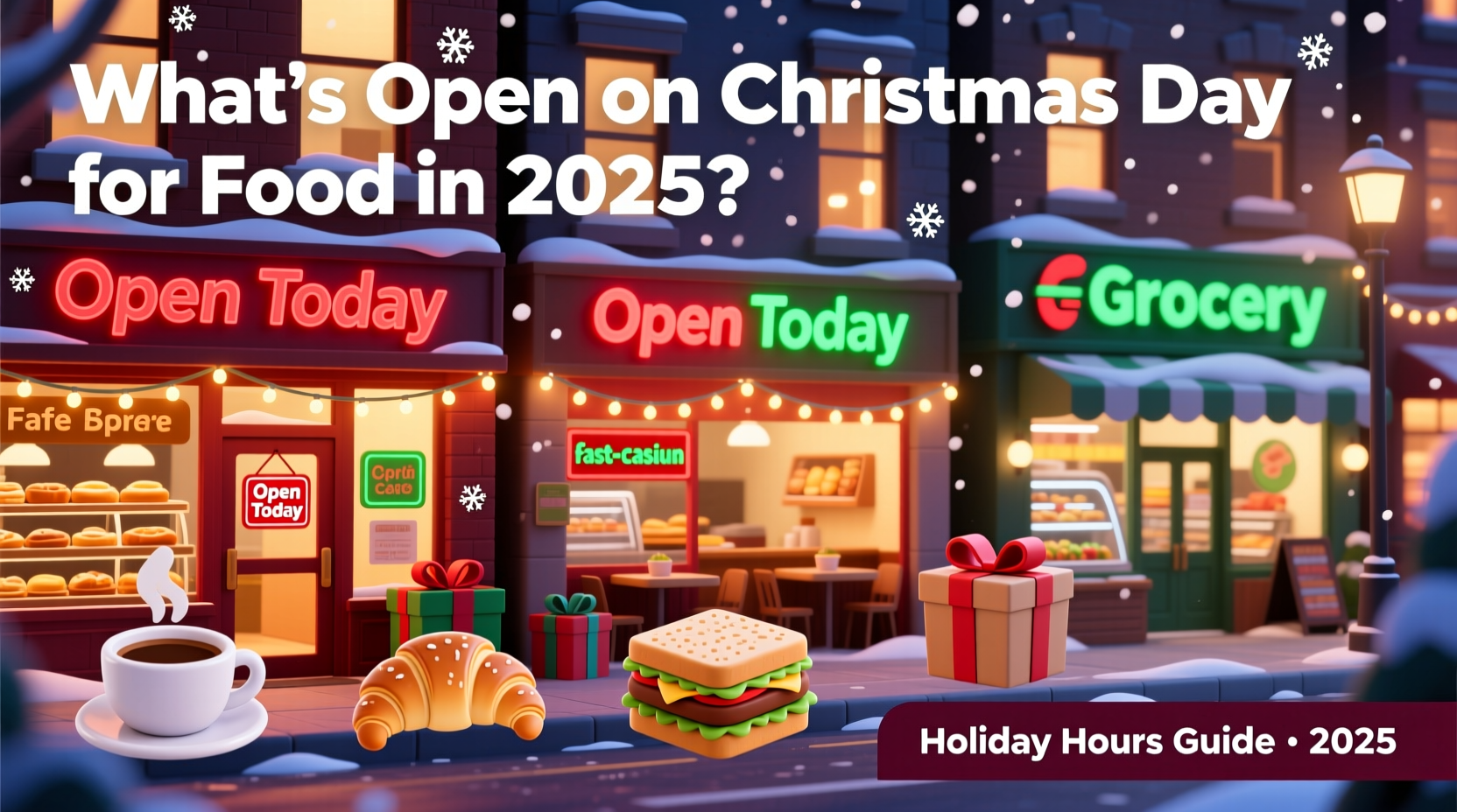 whats open on christmas day food