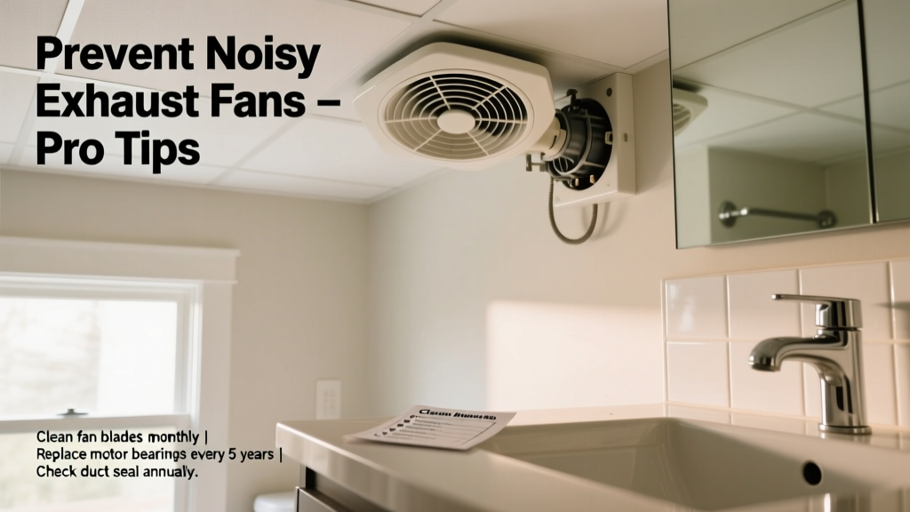 How to Prevent a Noisy Bathroom Exhaust Fan