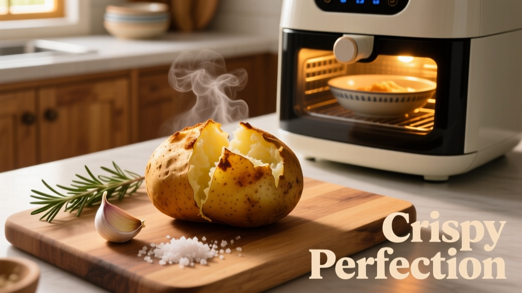 Jacket Potato in Microwave & Air Fryer: Crispy Perfection