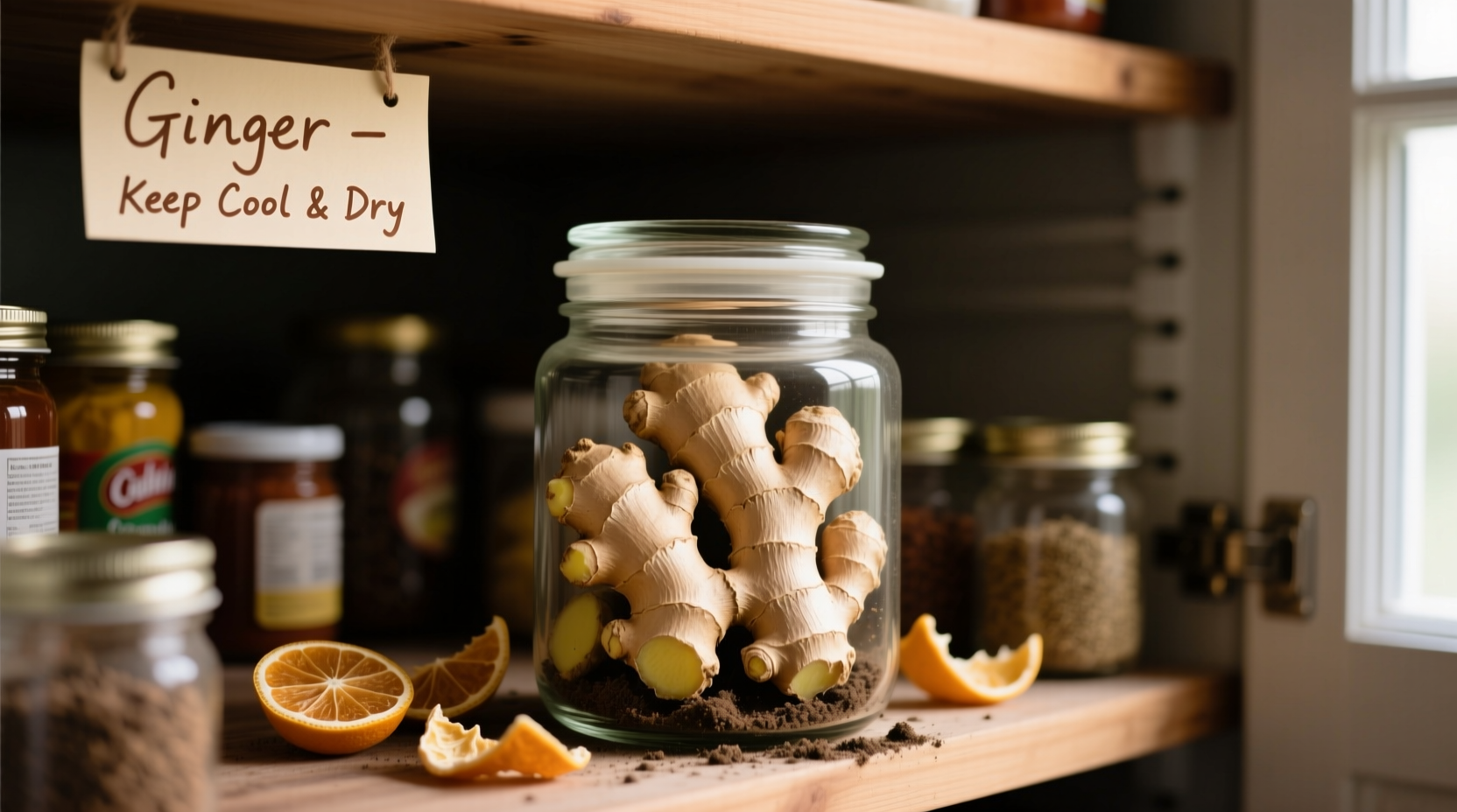 Vergleich frischer vs. schlechter Ingwer