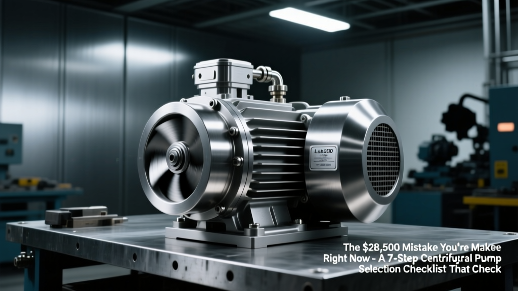 7-Step Centrifugal Pump Selection Checklist
