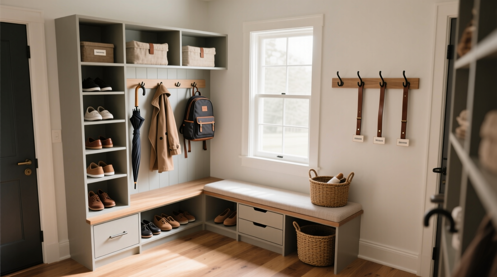 mudroom organizing