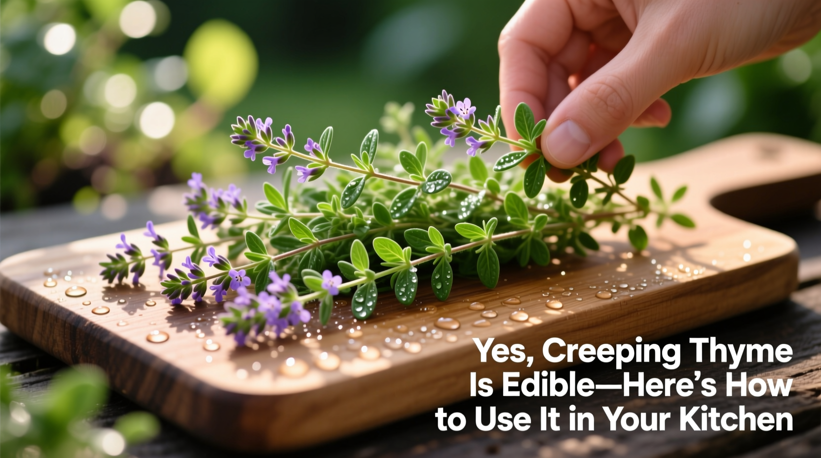 5 Ways to Eat Creeping Thyme | TheHomeSprouts