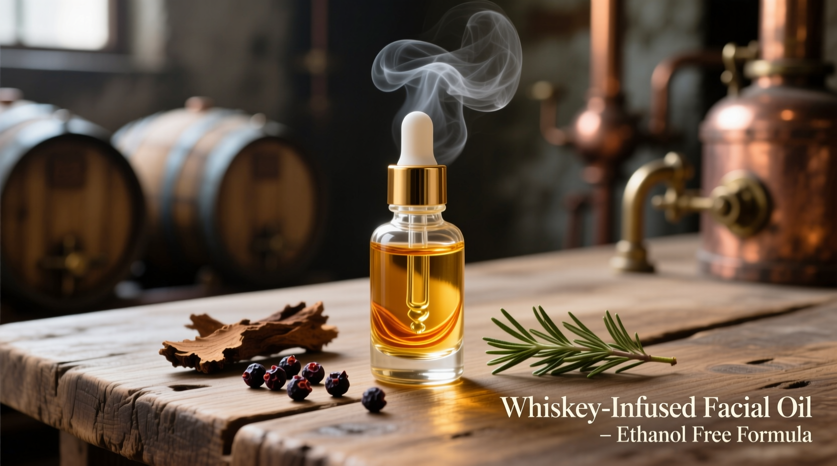 whiskey-infused skincare do facial oils with ethanol irritate sensitive skin