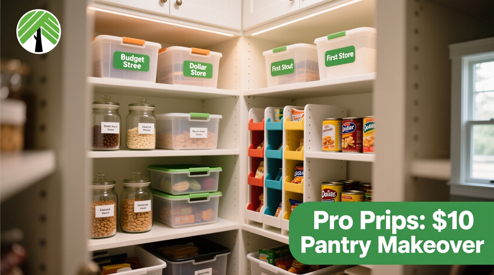 how to organize a tiny pantry like a pro with dollar store organizers