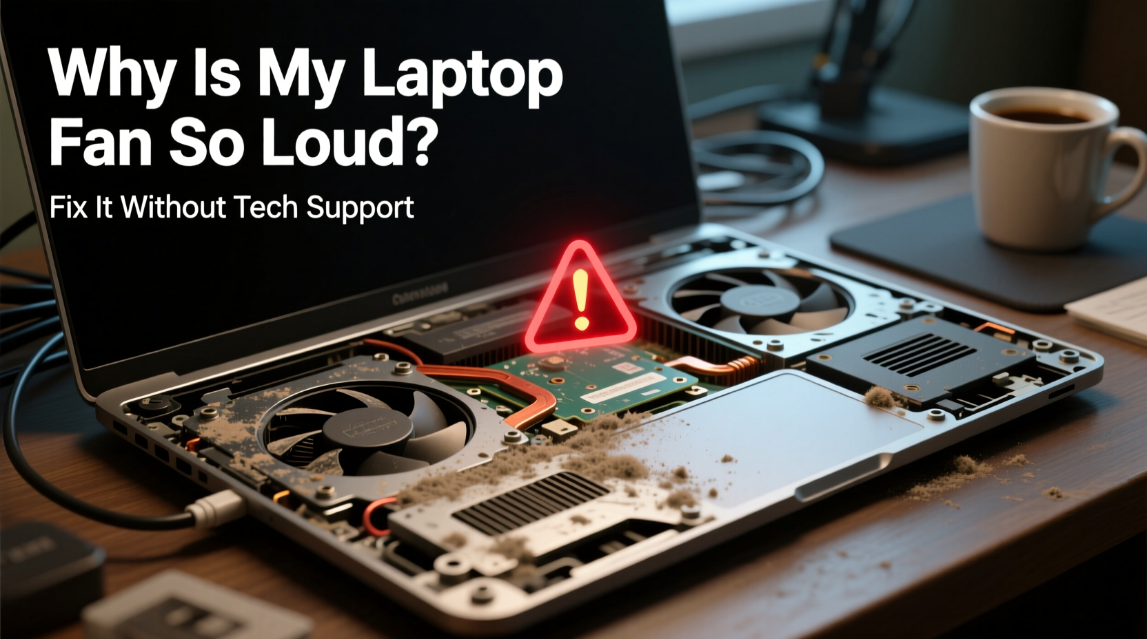 why does my laptop fan suddenly get loud and how to fix it without tech support