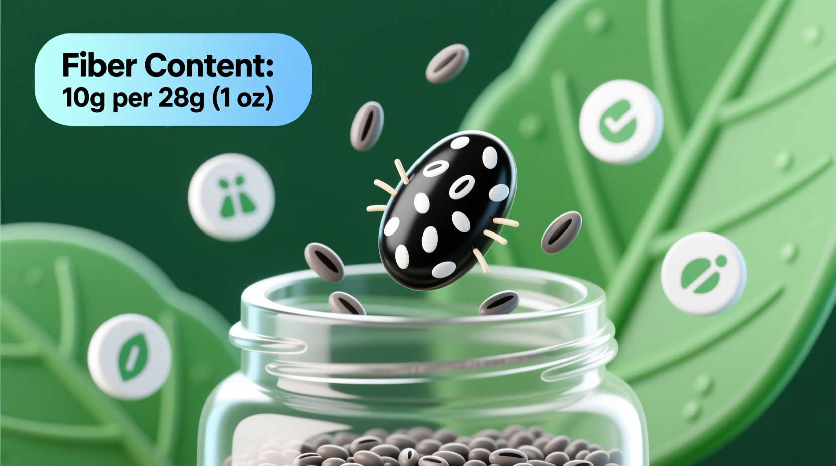 how much fiber in chia seeds