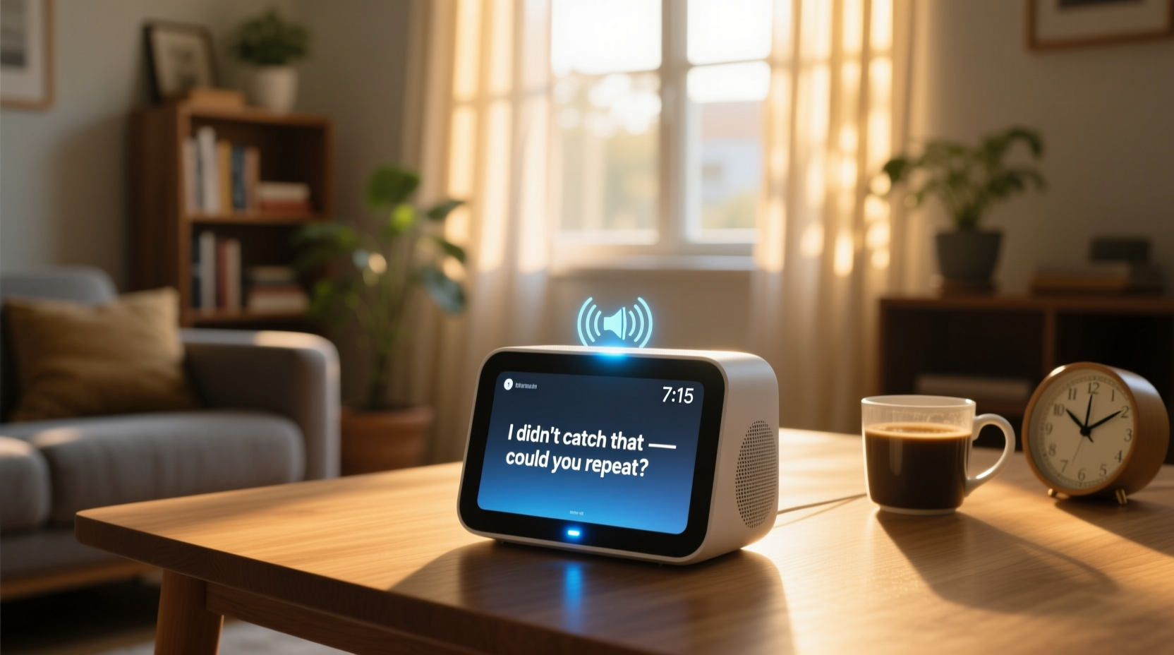 why does my smart speaker mishear commands only in the morning
