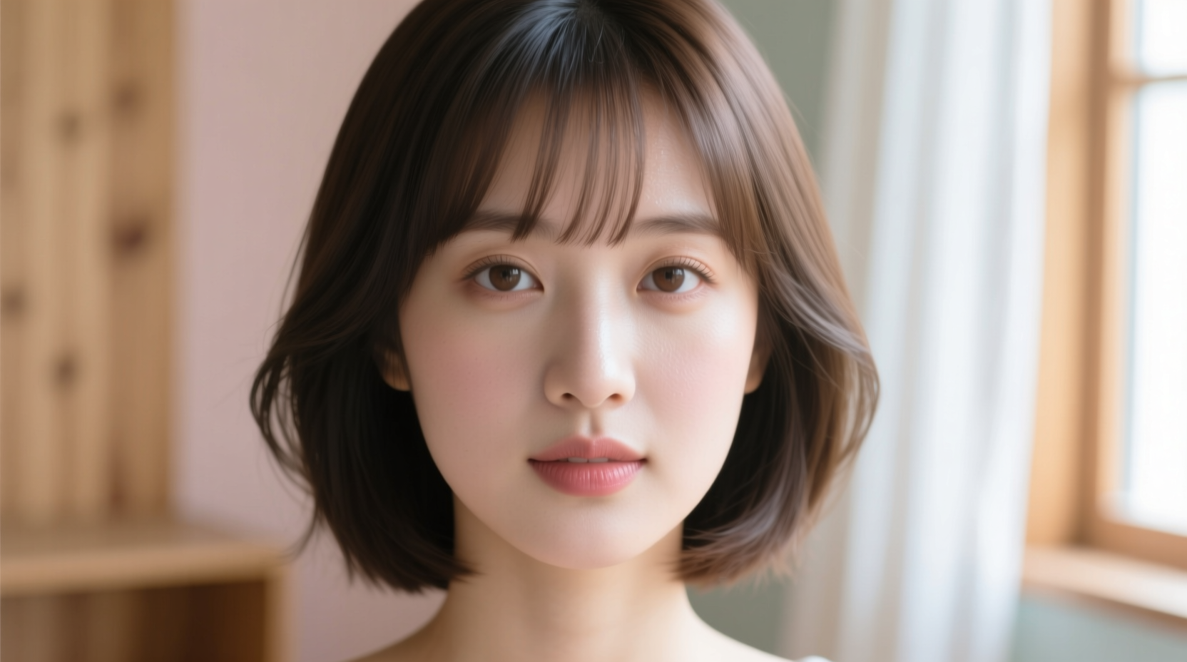 how to style curtain bangs for round faces without overwhelming your features