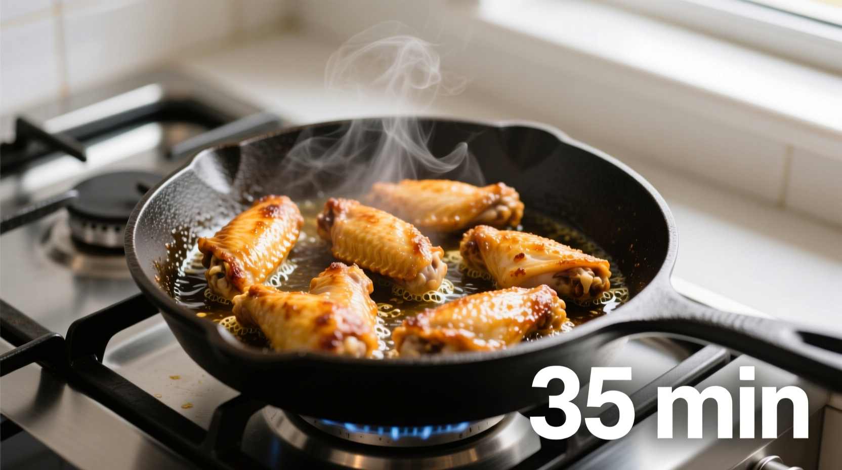 how long to cook wings