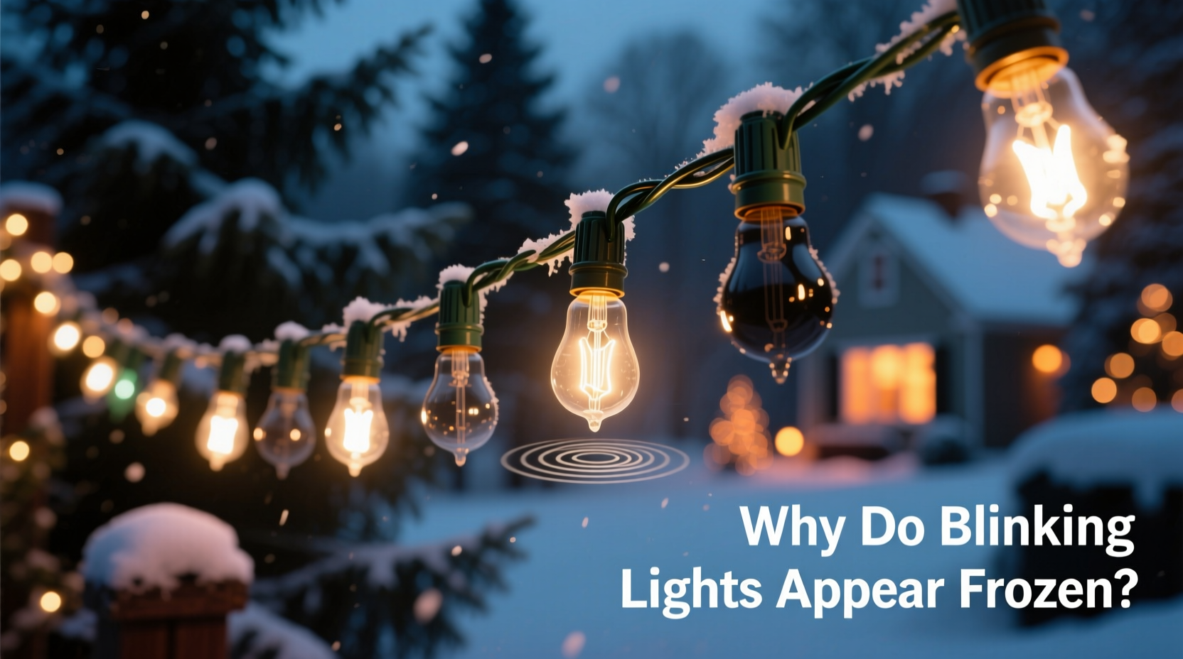 why do blinking christmas lights sometimes appear frozen visual perception tricks