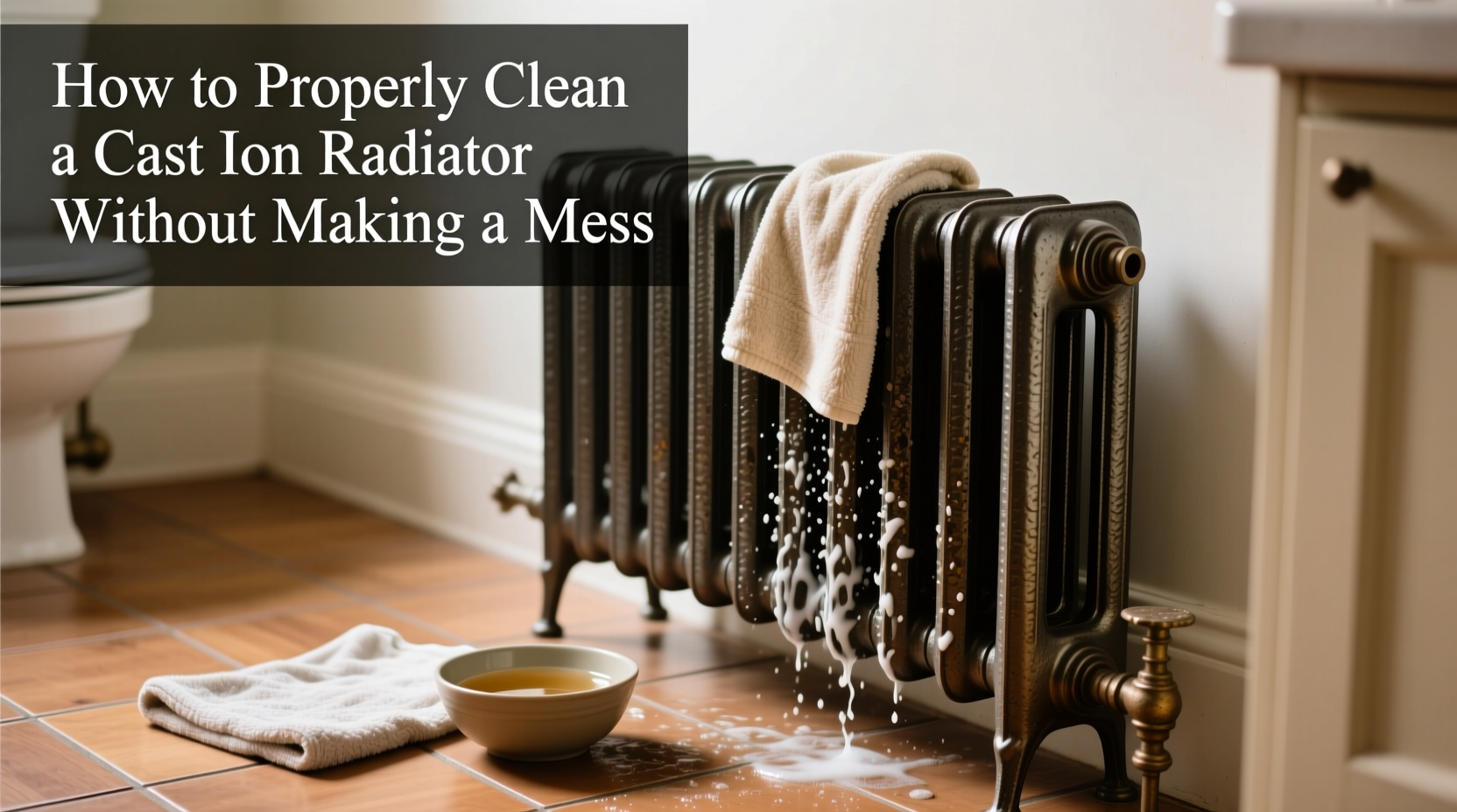 how to properly clean a cast iron radiator without making a mess