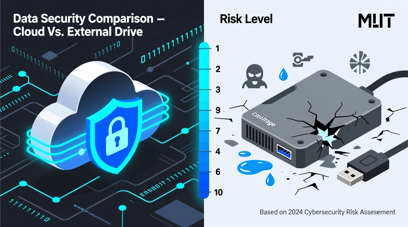 is cloud storage safer than external hard drives comparing data security risks